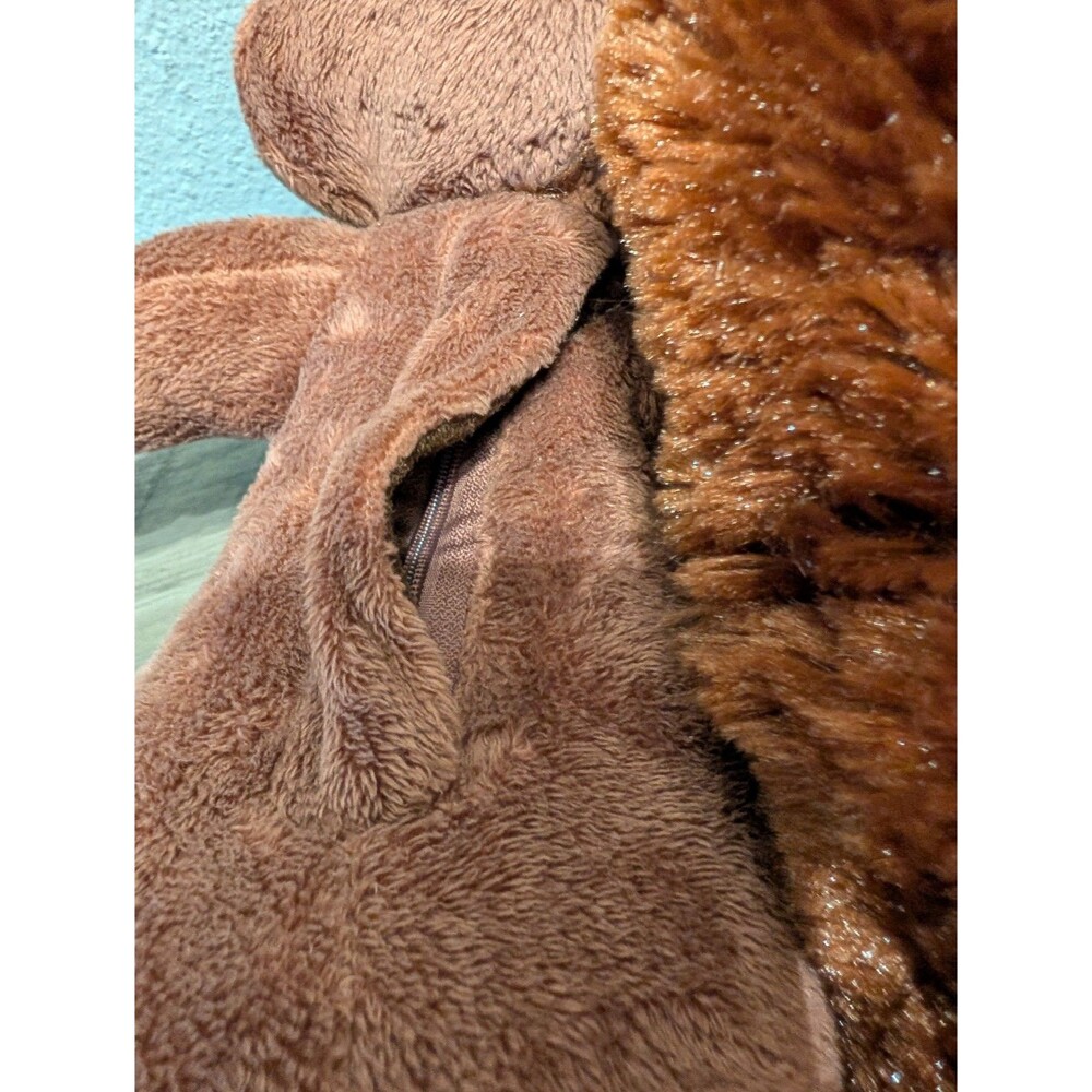 Great Wolf Lodge Sammy the Squirrel Fiesta Plush 15 in Brown Zipper Pocket - Picture 7 of 11